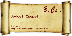 Bodosi Csepel névjegykártya
